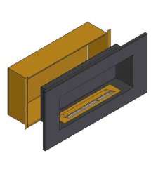 Теплоизоляционный корпус для встраивания в мебель для очага 800 мм (ZeFire)