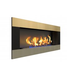 Биокамин Эллиот горизонтал / Elliot horizontal 1500 латунный (ZeFire)