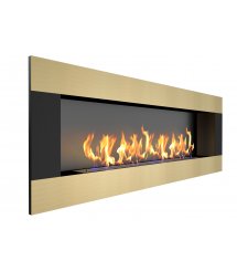 Биокамин Эллиот горизонтал / Elliot horizontal 1800 латунный (ZeFire)