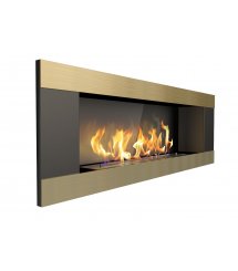 Биокамин Эллиот горизонтал / Elliot horizontal 1200 латунный со стемалитом (ZeFire)